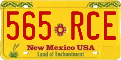 NM license plate 565RCE