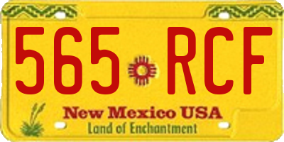NM license plate 565RCF