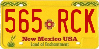 NM license plate 565RCK