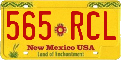 NM license plate 565RCL