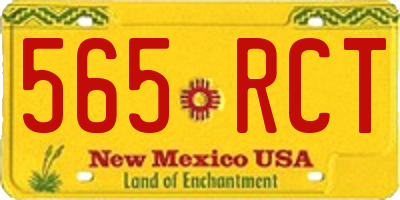 NM license plate 565RCT