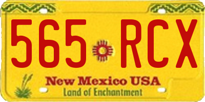 NM license plate 565RCX