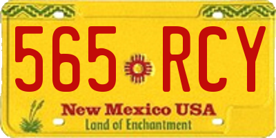 NM license plate 565RCY