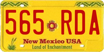 NM license plate 565RDA