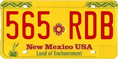 NM license plate 565RDB