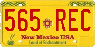 NM license plate 565REC