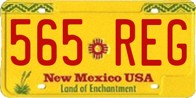 NM license plate 565REG