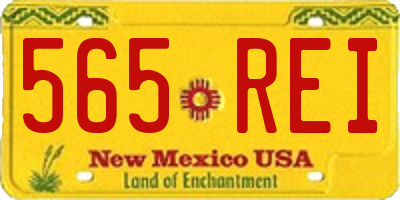 NM license plate 565REI