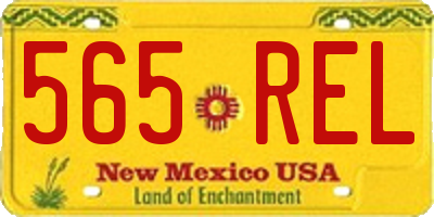 NM license plate 565REL