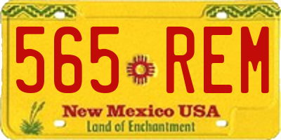 NM license plate 565REM