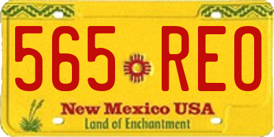 NM license plate 565REO
