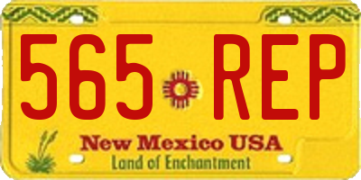 NM license plate 565REP