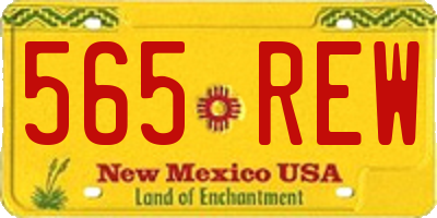 NM license plate 565REW