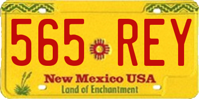 NM license plate 565REY