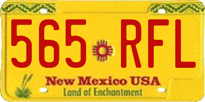 NM license plate 565RFL