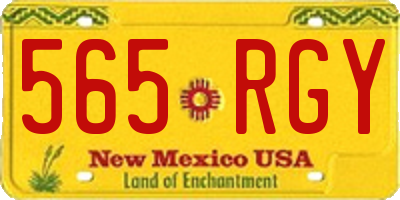 NM license plate 565RGY