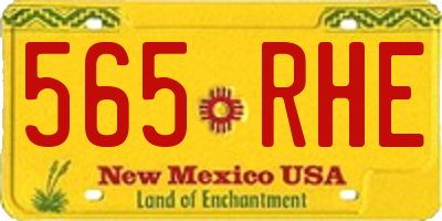 NM license plate 565RHE