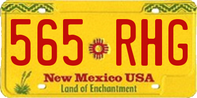 NM license plate 565RHG