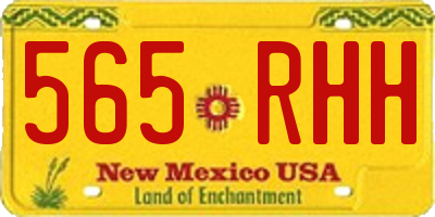 NM license plate 565RHH