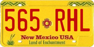NM license plate 565RHL
