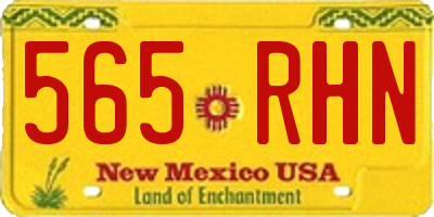 NM license plate 565RHN