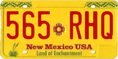 NM license plate 565RHQ