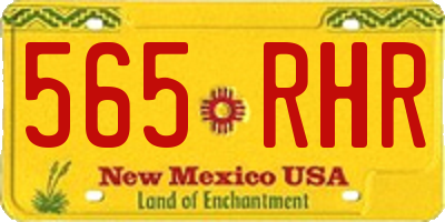 NM license plate 565RHR