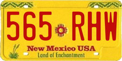 NM license plate 565RHW