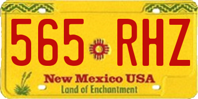NM license plate 565RHZ