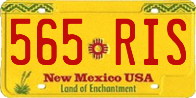 NM license plate 565RIS