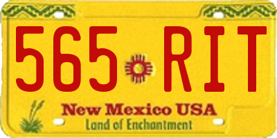 NM license plate 565RIT