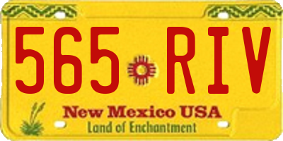 NM license plate 565RIV