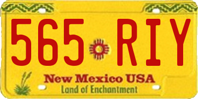 NM license plate 565RIY