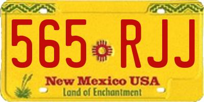 NM license plate 565RJJ