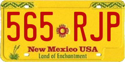 NM license plate 565RJP