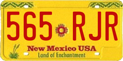 NM license plate 565RJR