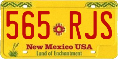 NM license plate 565RJS