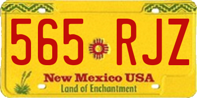 NM license plate 565RJZ