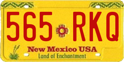NM license plate 565RKQ