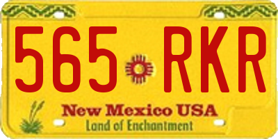 NM license plate 565RKR