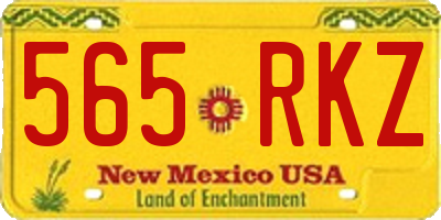 NM license plate 565RKZ