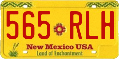 NM license plate 565RLH