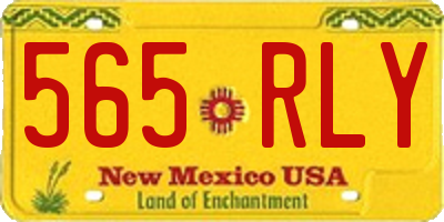NM license plate 565RLY