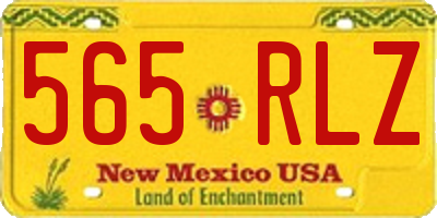 NM license plate 565RLZ