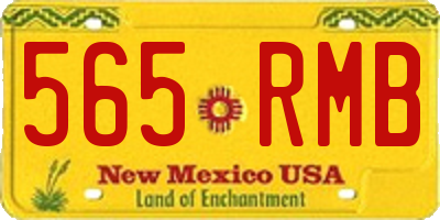 NM license plate 565RMB