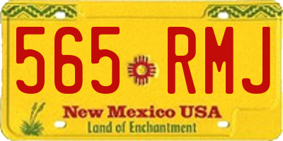 NM license plate 565RMJ
