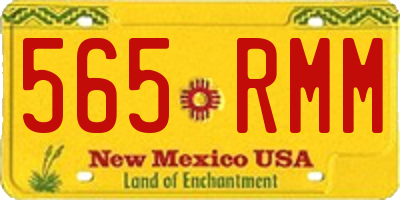 NM license plate 565RMM