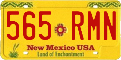 NM license plate 565RMN