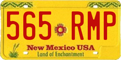 NM license plate 565RMP