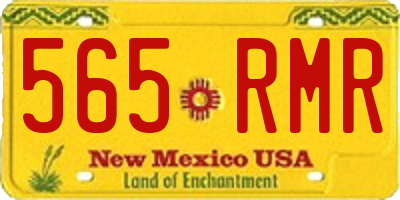 NM license plate 565RMR